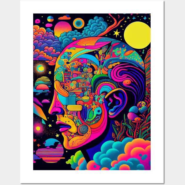 The Pursuit Of Thought - Trippy Art Wall Art by mcmtshirts